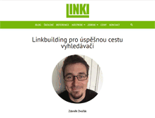 Tablet Screenshot of linki.cz